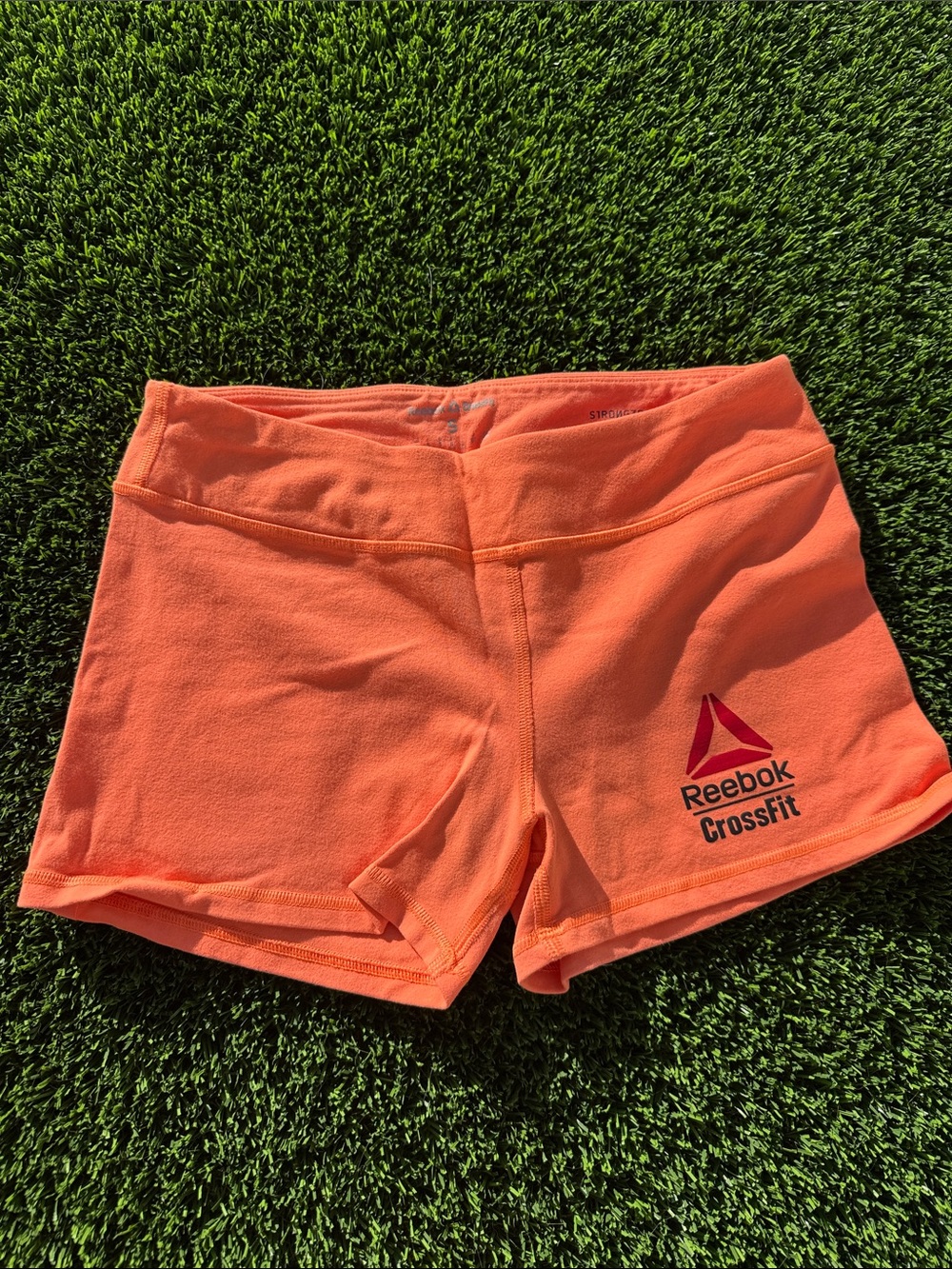 Reebok Women's Orange Performance workout Shorts
